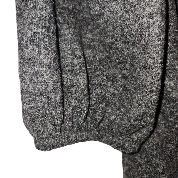 Adrienne Vittadini Soft‎ 3/4 Sleeve Top Dary Gray Womens Size Large - Picture 6 of 8